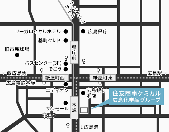 Hiroshima Office map